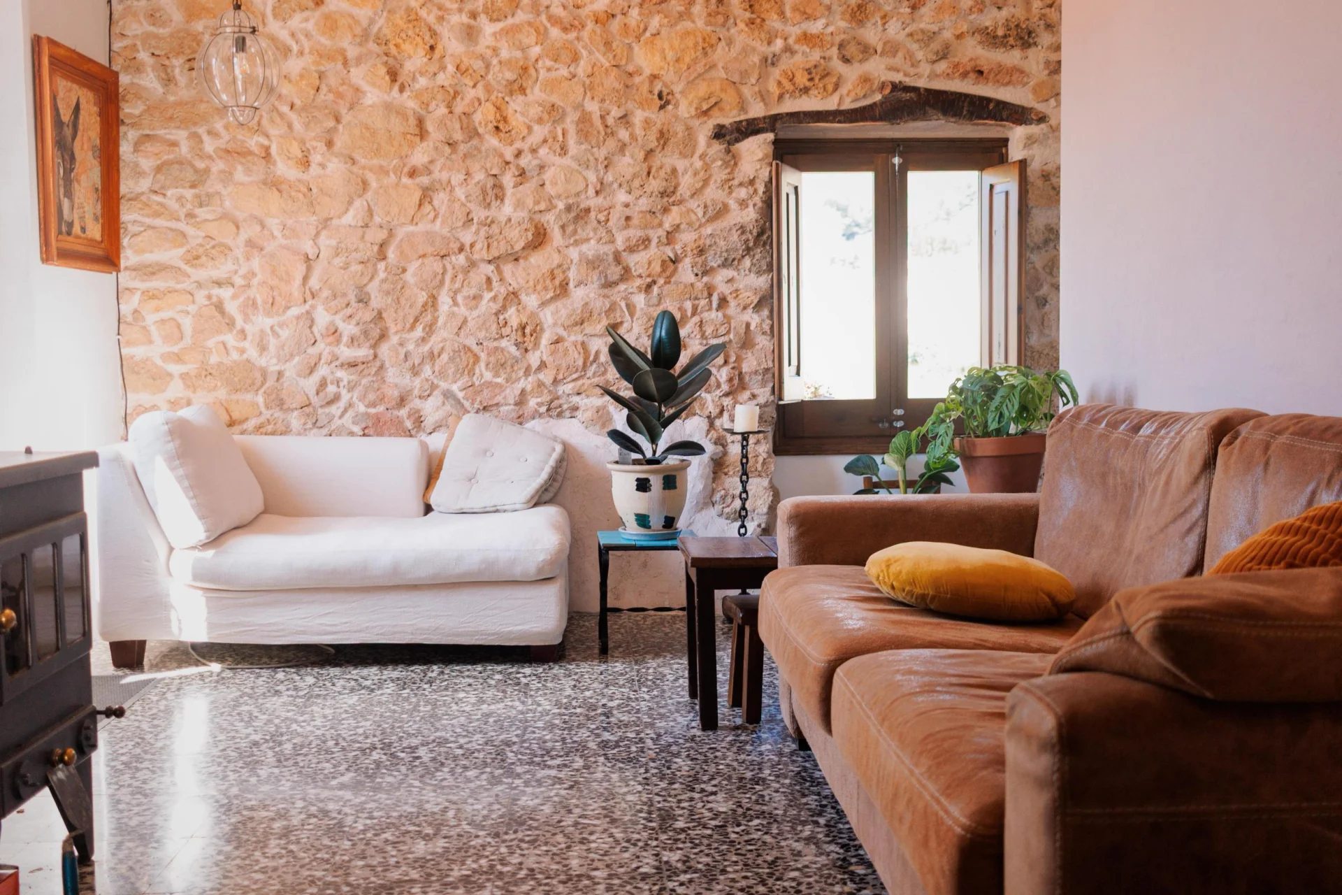 Karakteristieke boogramen van Cal Guixater